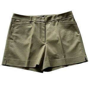 White House Black Market Tailored The 5” Shorts | Olive Night | 12
